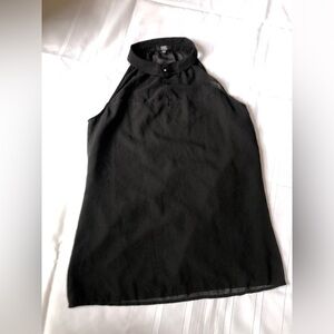 Elegant Black Sleeveless Top